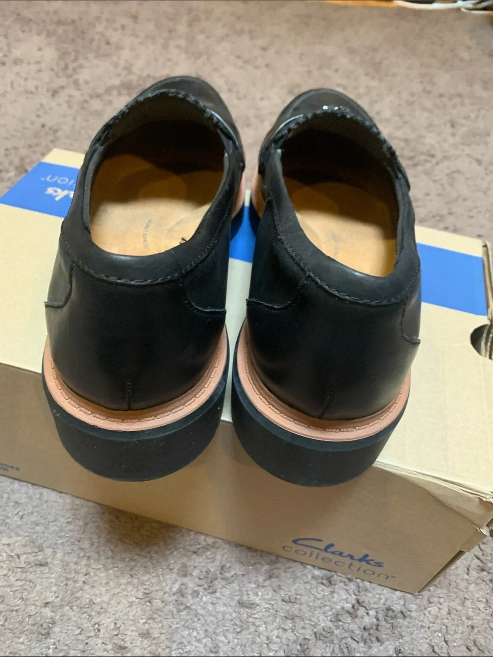 Clarks sleek black